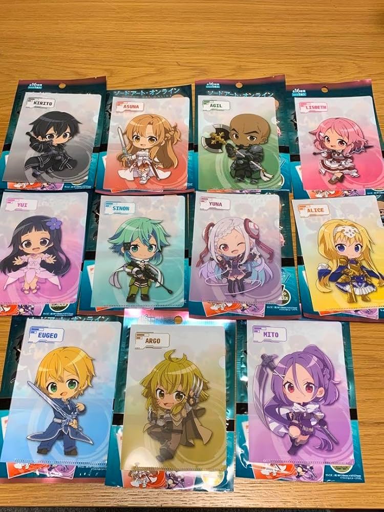 ソードアート・オンライン　クリアファイル　10点 GOODS INFORMATION | 美術展「THE ART OF SWORD ART ONLINE